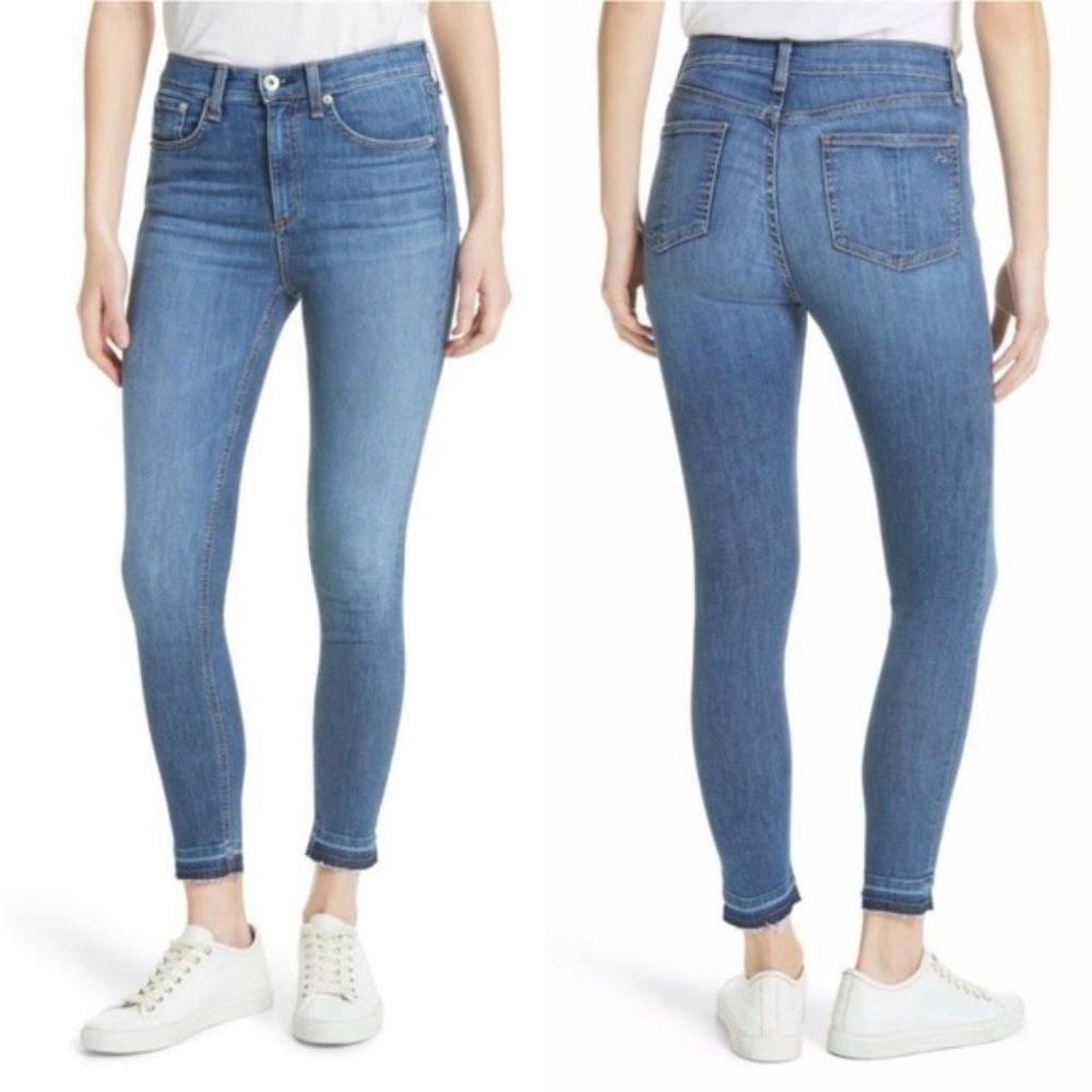 Rag & Bone jeans ankle skinny raw hem size 24